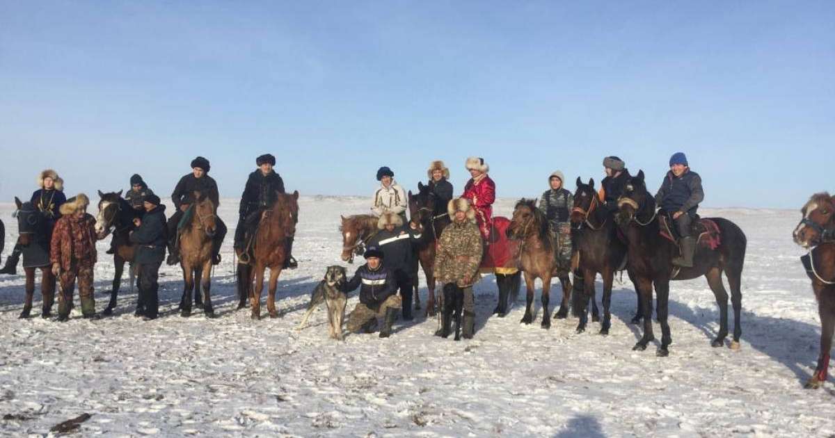 Баянауылдың Қызылтау ауылында көкпаршылар тұрады