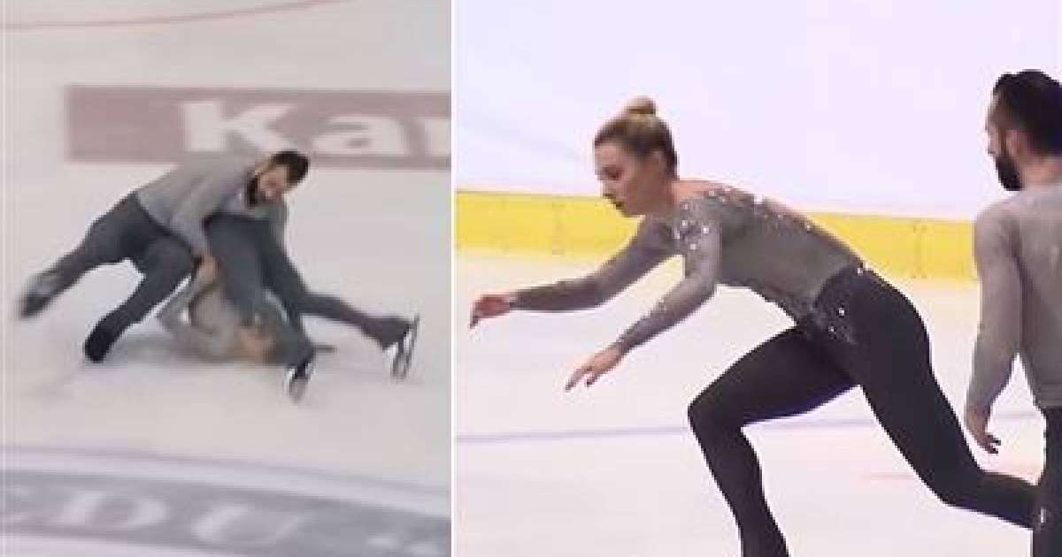 Мәнерлеп сырғанаушы мұзға баспен құлады