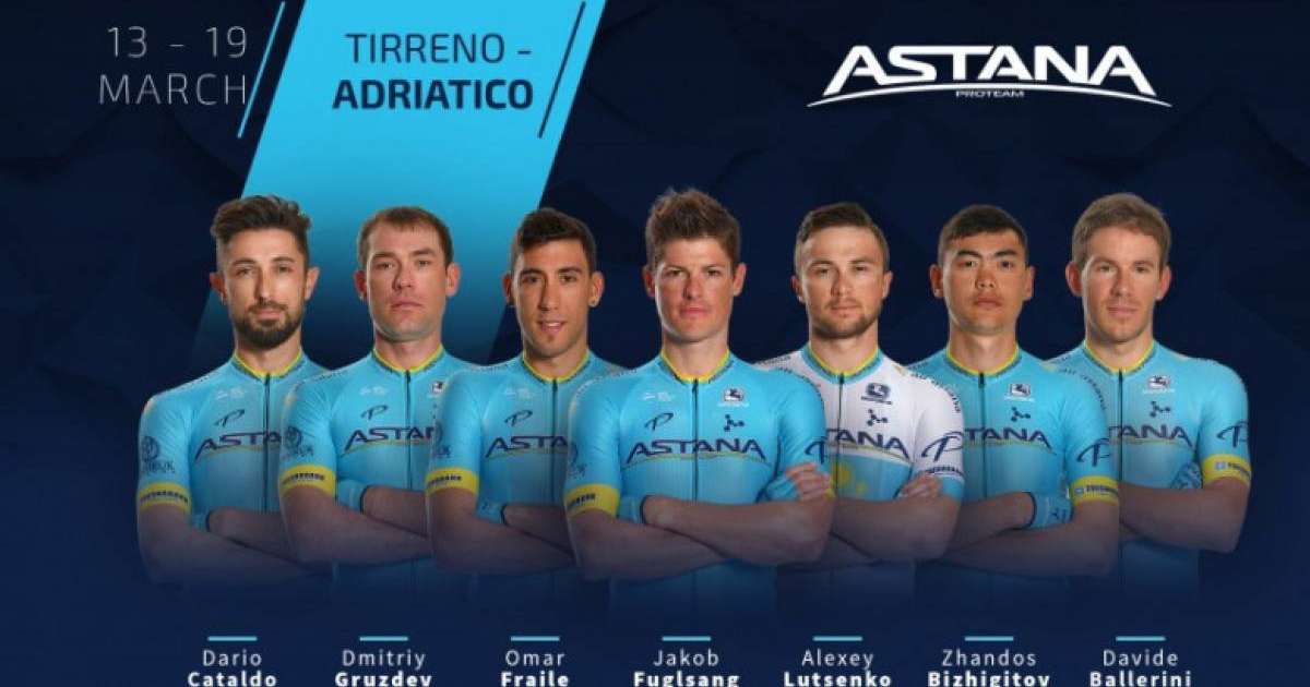 «Тиррено – Адриатико». «Астананың» құрамы белгілі