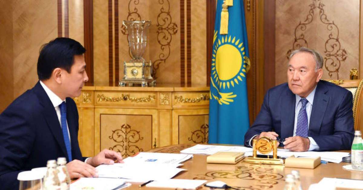 Нұрсұлтан Назарбаев елорда әкімі Алтай Көлгіновті қабылдады