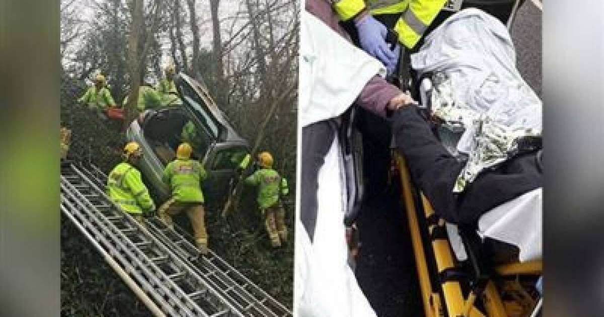 Жол апатына түскен ерлі-зайыпты бір-бірінің қолынан жібермей қойды