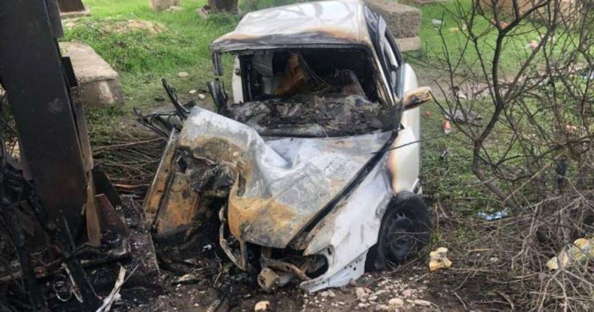 Шымкентте автокөлік көпірге соғылып, жолаушы өртеніп кетті