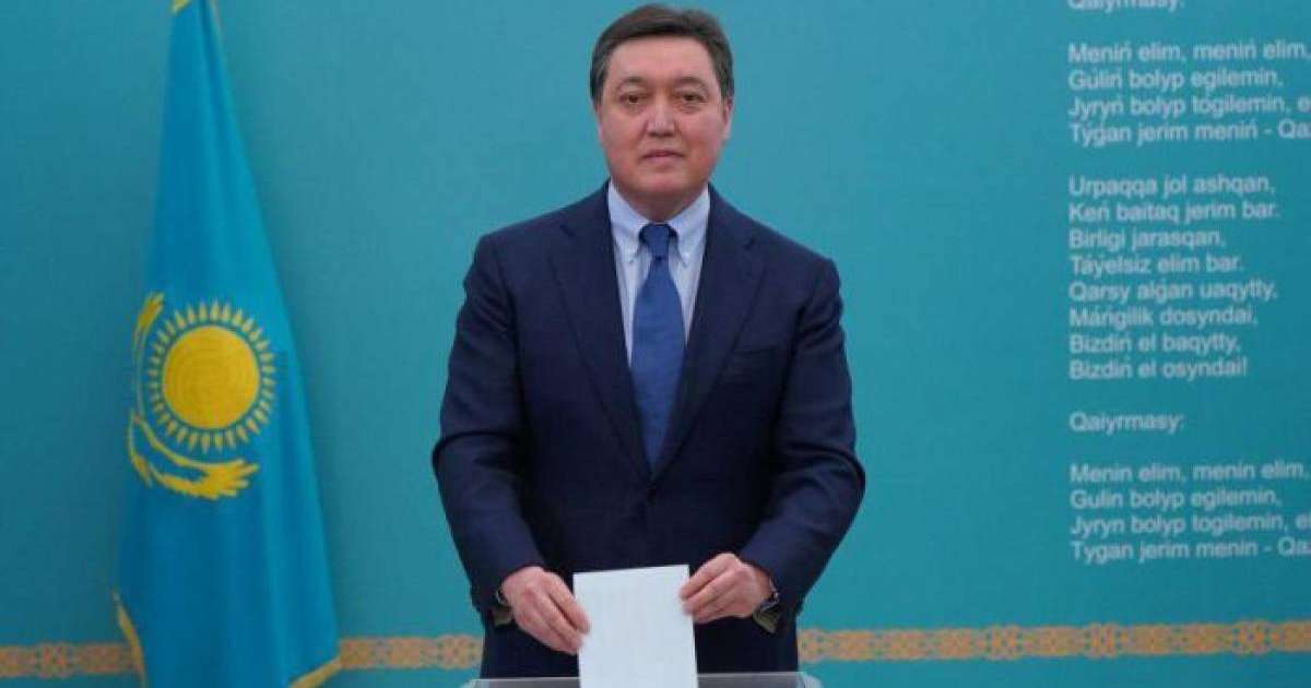 Президент сайлауы 2019: Асқар Мамин дауыс берді