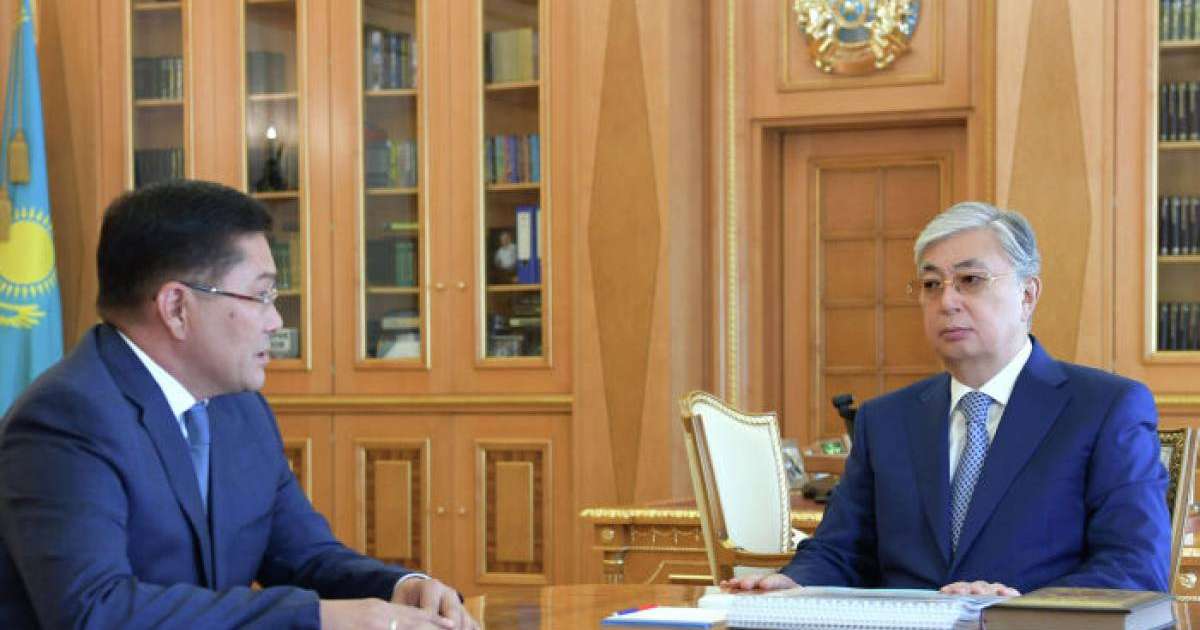 Қасым-Жомарт Тоқаев Шымкенттің жаңа әкімі Ерлан Айтахановты қабылдады