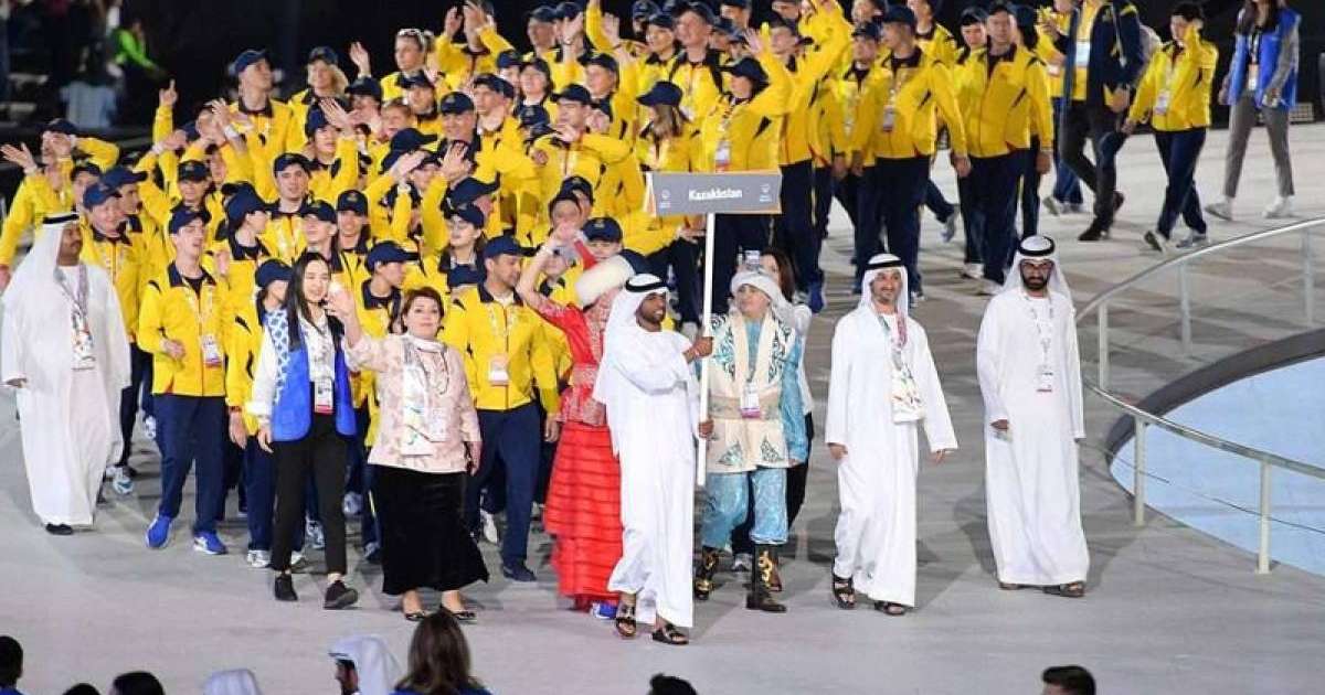 哈萨克斯坦代表队在第十五届特奥会中荣获32枚奖牌