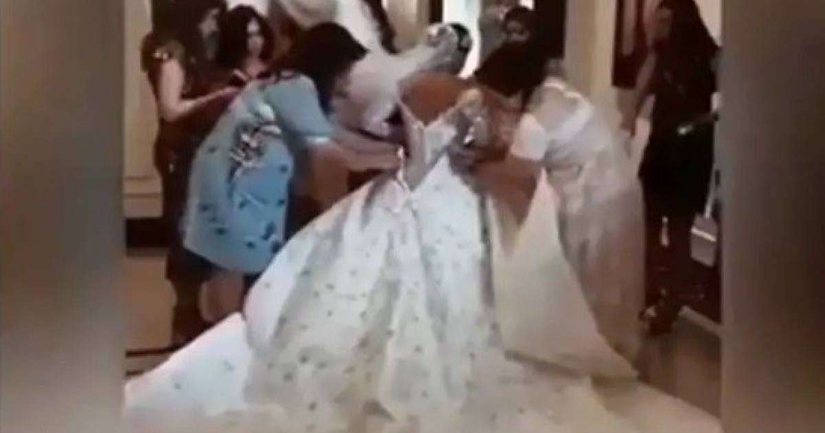 29 миллион теңгенің той көйлегін киген ару көпті таң қалдырды