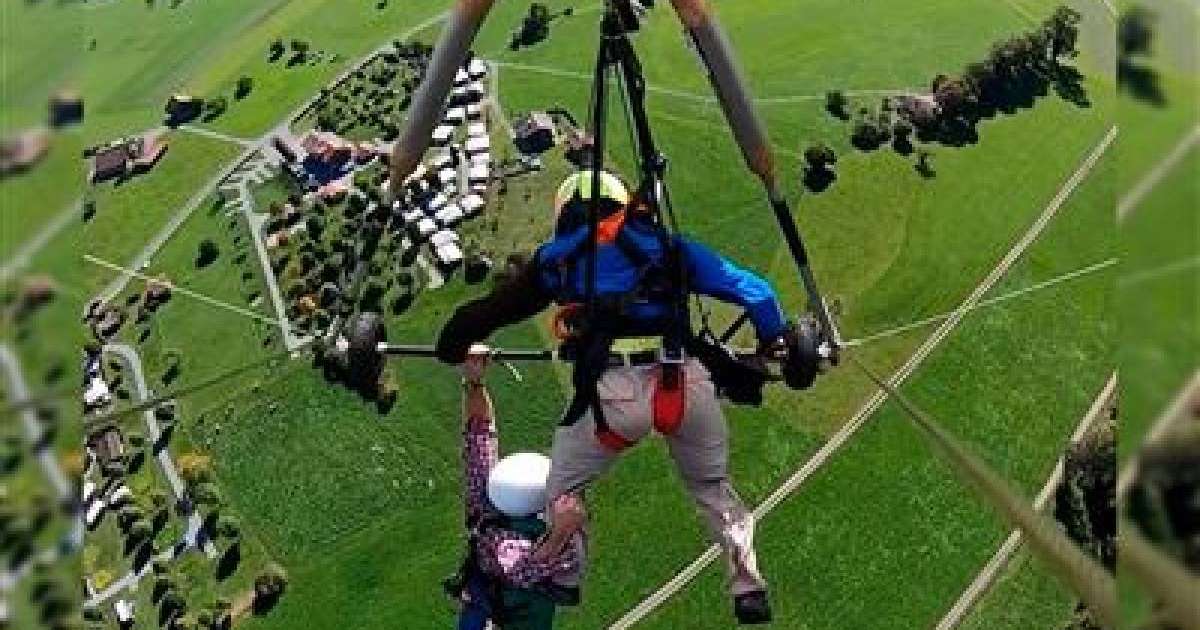 Дельтапланмен ұшқан ер адам өлім аузынан қалды