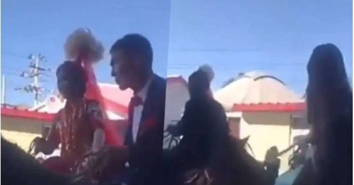 Той кортежіне жылқымен шыққан жастар елді таңғалдырды (ВИДЕО)