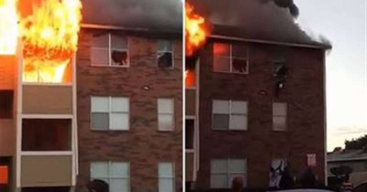 Өртенген үйдің 3-қабатынан әйел сәбиін лақтырып жіберді