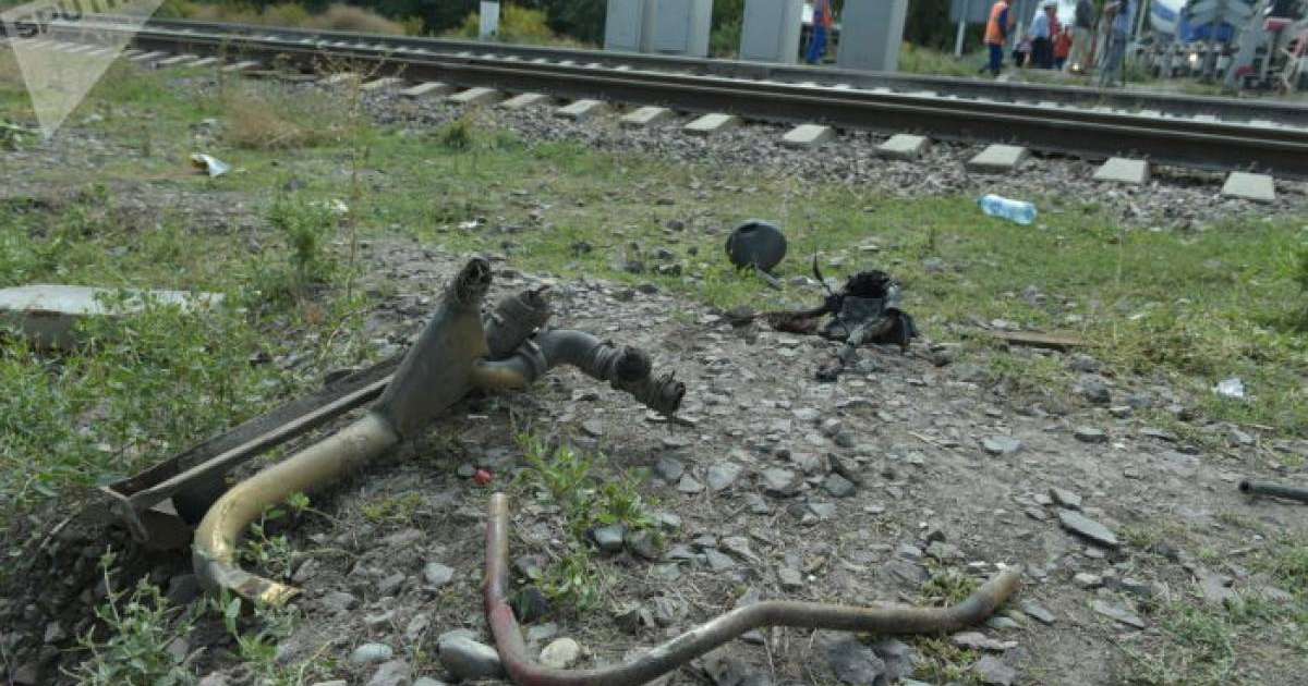 Шамалған станциясындағы апат: жантүршігерлік апаттан кейінгі кадрлар