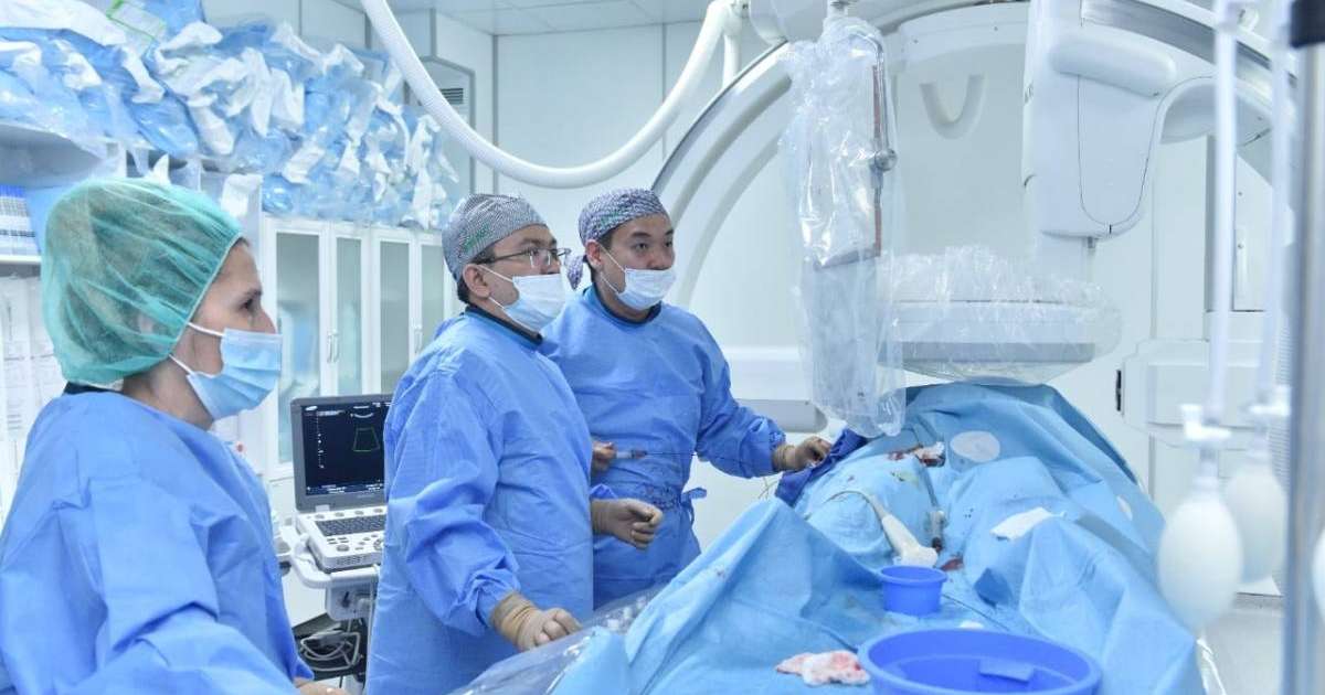 Шымкенттік дәрігерлер бауыр ісігіне жаңа әдіспен ота жасады