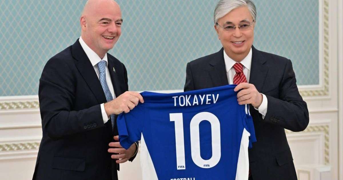 Қасым-Жомарт Тоқаев FIFA президенті Джанни Инфантиноны қабылдады