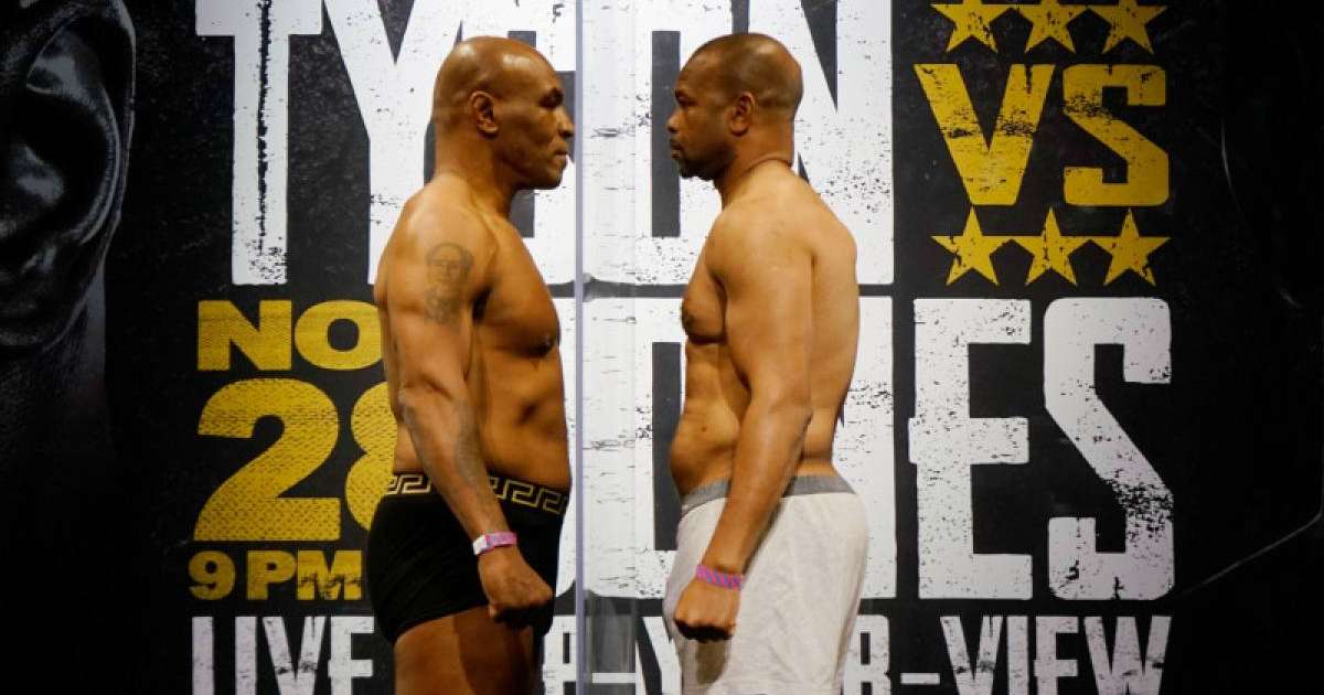 Майк Тайсон мен Рой Джонстың жекпе-жегі жанжалмен аяқталды