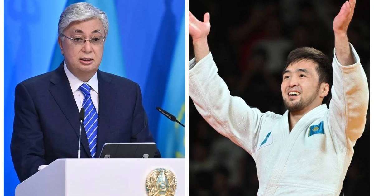 Тоқаев Париж Олимпиадасының чемпионы Елдос Сметовті жеңісімен құттықтады