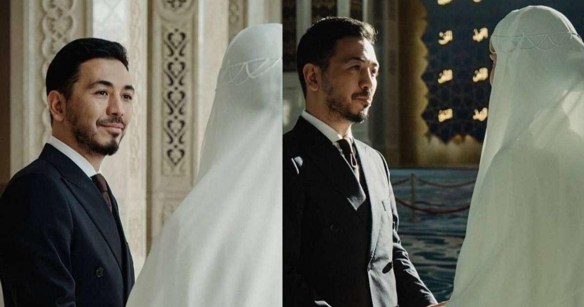 «Оранған хиджабтағы ару»: Актер Дәурен Айдарқұлов үшінші әйелін көрсетті (ФОТО)