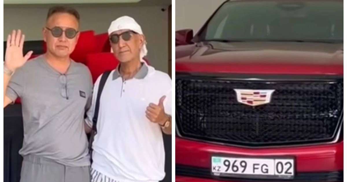 Тұрсен Алагөзов Өзбекстан әншісі Атхамбек Юлдашевқа көлік сыйлады