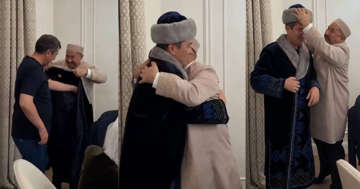 Нұрлан имам кәсіпкерге шапан жапты