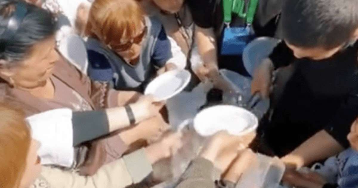 Желіде Наурыз мейрамында тегін палау таратылып жатқан кезде шыққан жанжалдың видеолары қызу талқыға түсті