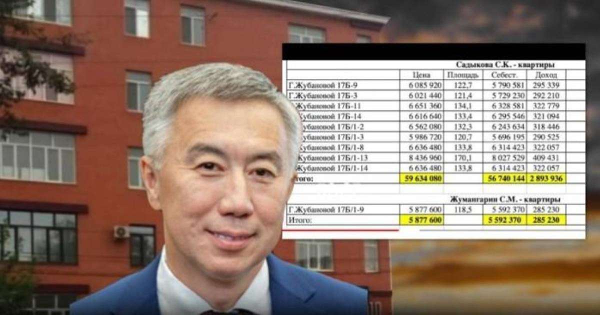 «Сотқа жүгінеміз»: Жұманғарин параға 10 пәтер алды деген ақпараттың жала екенін айтты