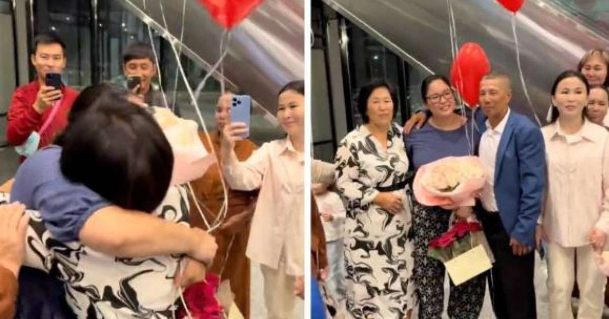 25 жылдан кейінгі қауышу: АҚШ-та өскен қазақ қызы туған ата-анасына оралды