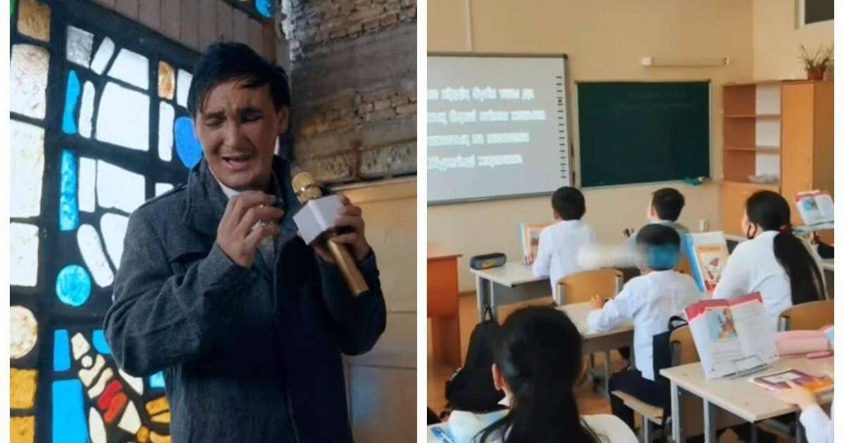 «Мұғалімді ата салыңдар»: оқушылар сабақта Мұрат Әбділдәнің әнін айтқан (видео)