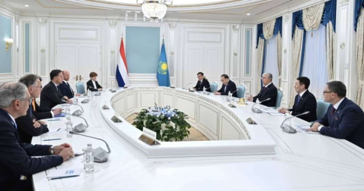 Мемлекет басшысы Нидерланд Корольдігінің Премьер-министрі Марк Рюттемен кездесті