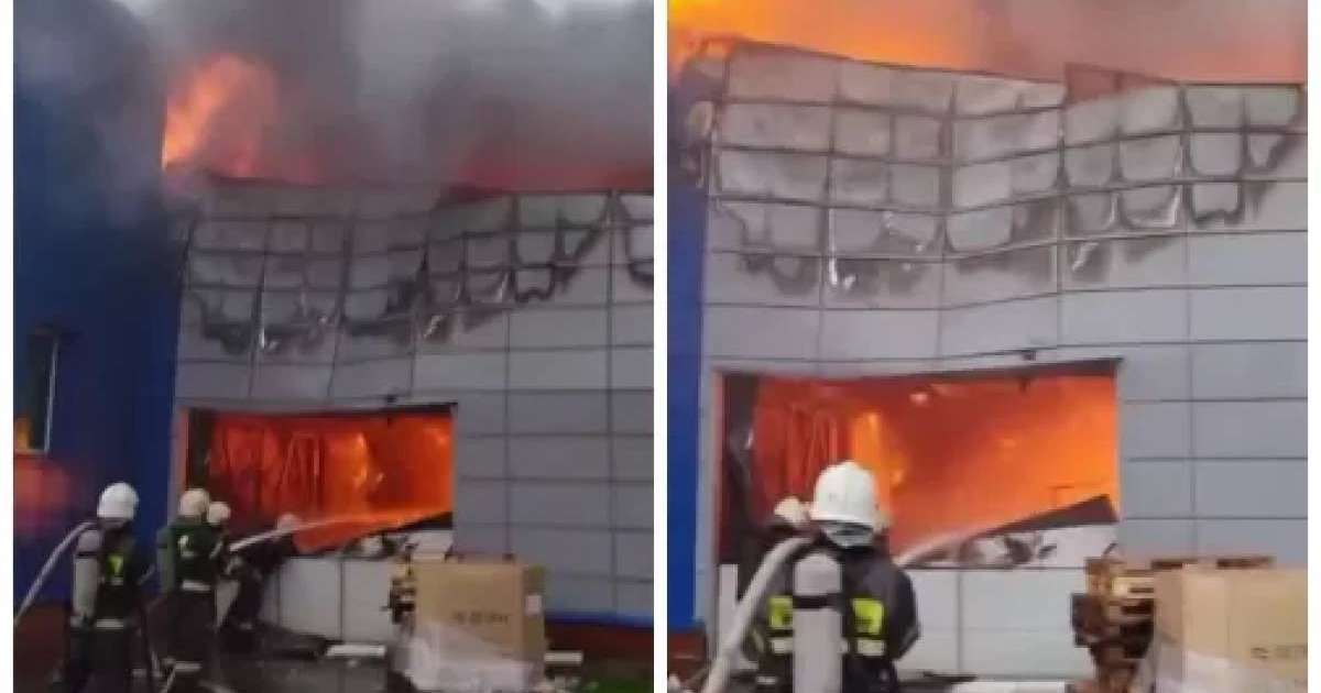 Павлодарда сүт өндіретін зауытта өрт шықты