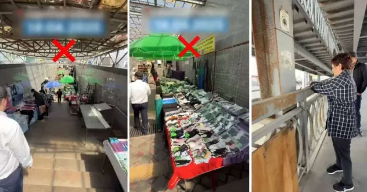 Алматыда әкімдік Барахолканың өтпелі жолдарында сауда жасап тұрғандарды қуып шықты (ВИДЕО)