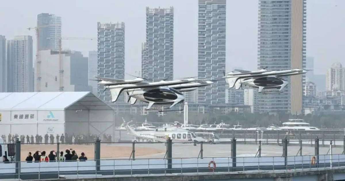 Қытайда ұшқышсыз басқарылатын аэротакси алғаш рет қалааралық рейс жасады