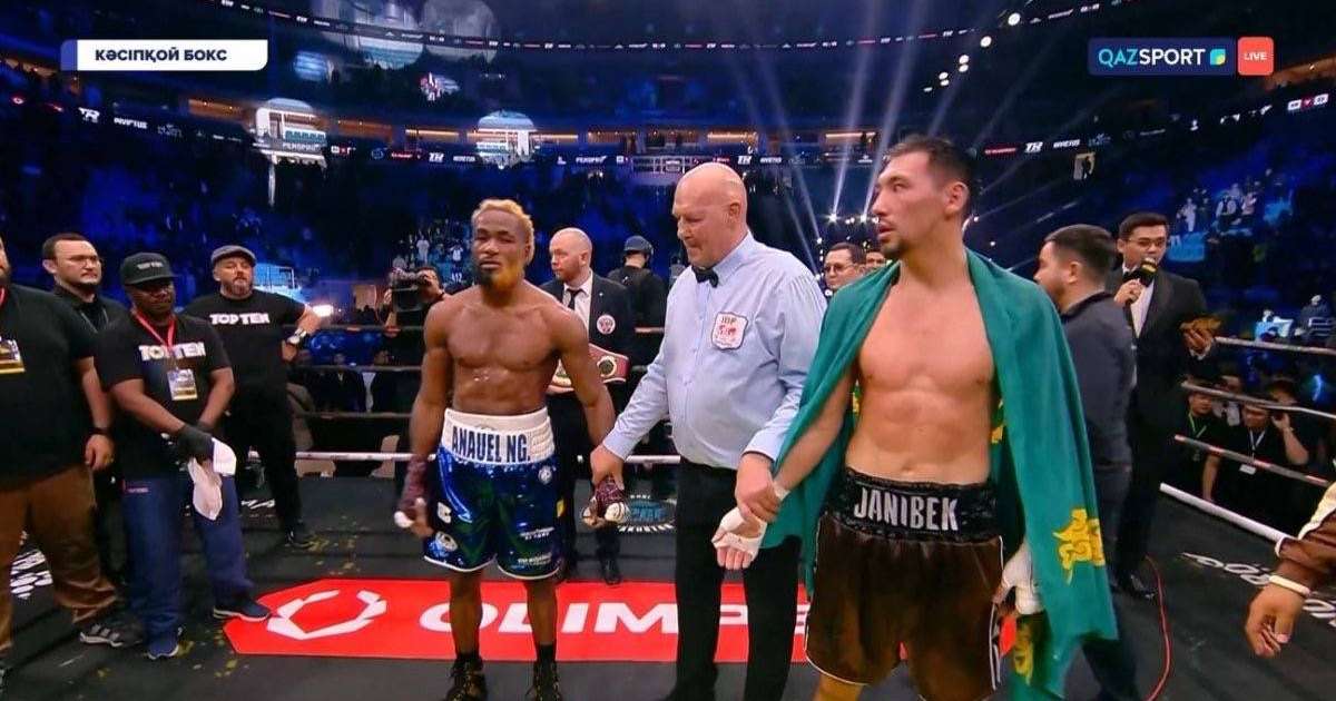 Сүйінші! Жәнібек Әлімханұлы Анауэль Нгамиссенгені нокаутпен жеңді