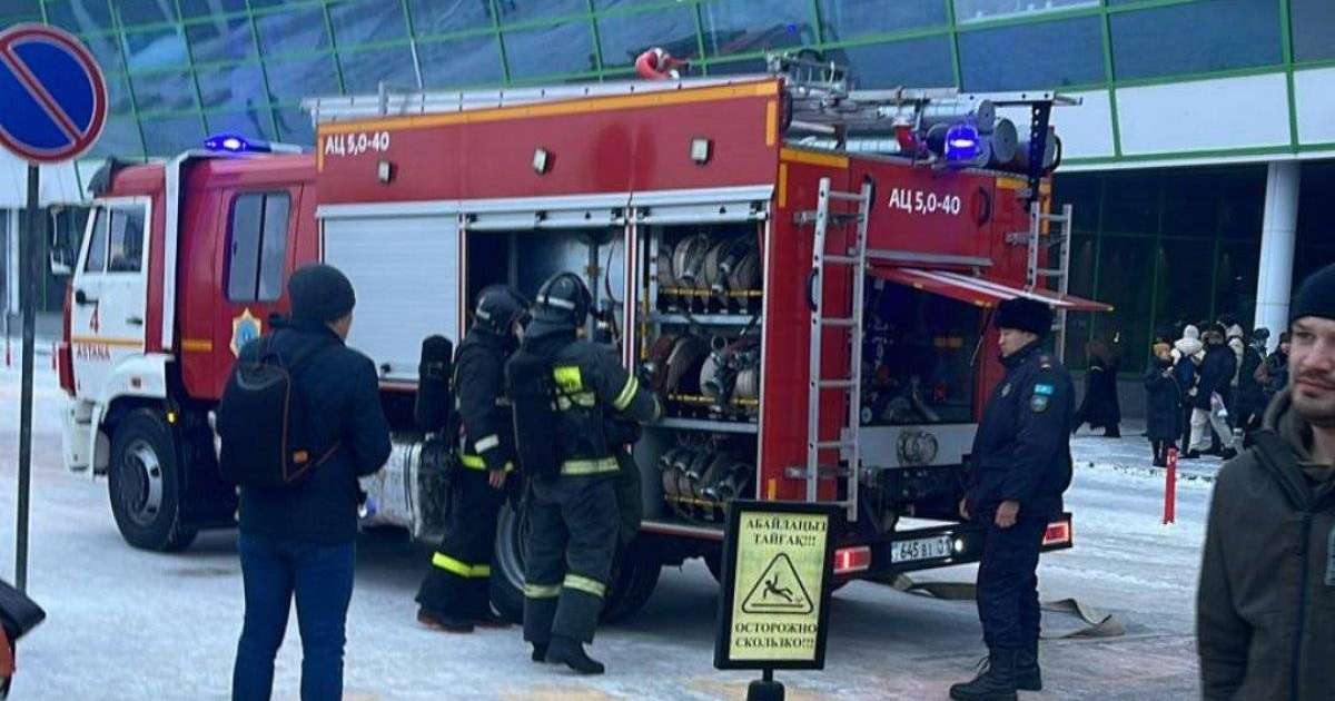 Астанадағы Нұрсұлтан Назарбаев әуежайында өрт болып, адамдар эвакуацияланды