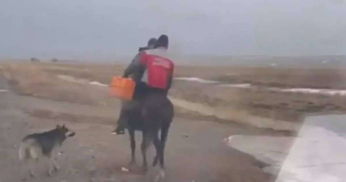 Жетісуда фельдшер жедел жәрдем шақырған науқасқа атпен жеткен (видео)
