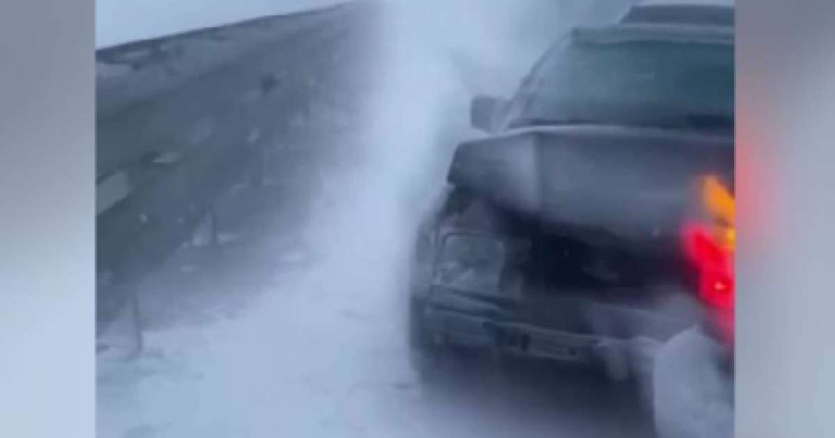 Қарағанды облысындағы трассада 10 көлік соқтығысты (ВИДЕО)