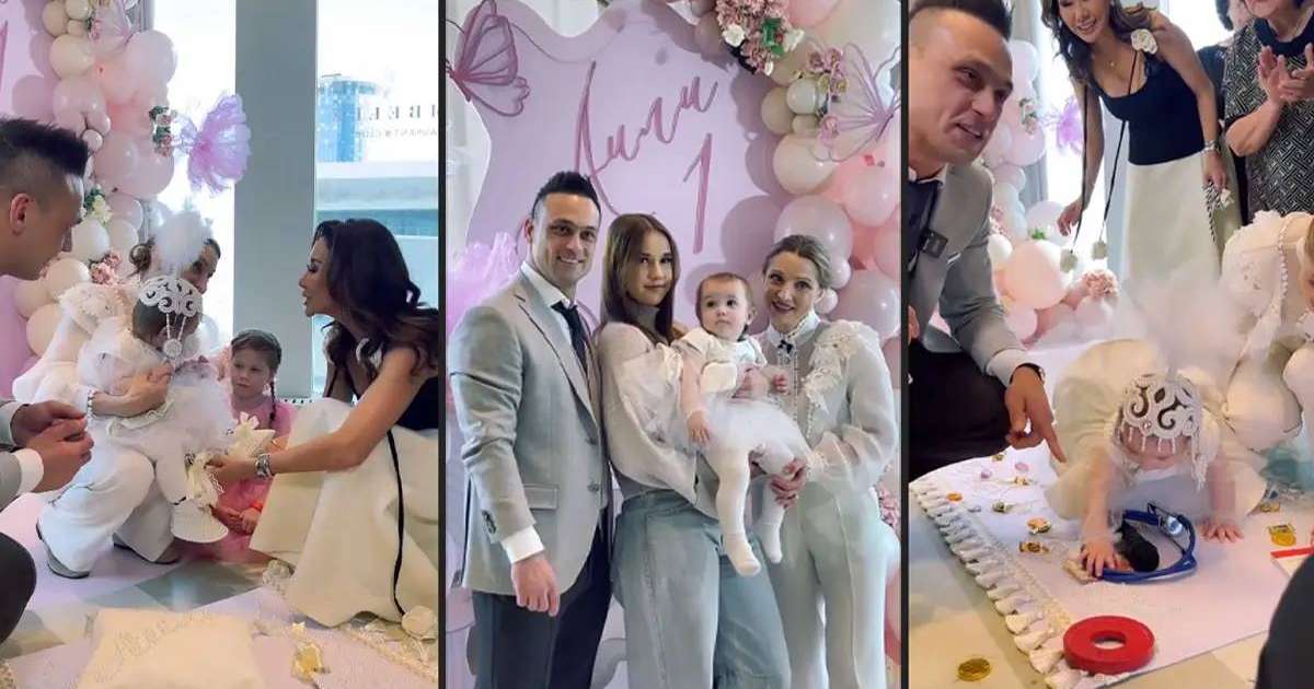 Илья Ильин қызының тұсауын журналист Динара Сәтжанға кестірді