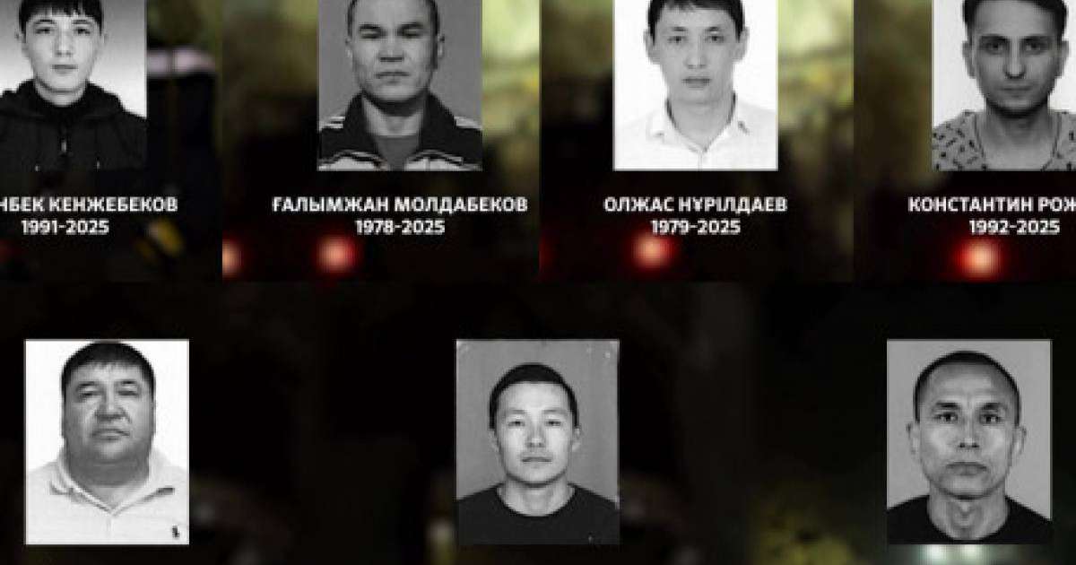 Ұлытау облысындағы трагедия: қаза тапқан кеншілердің суреттері жарияланды