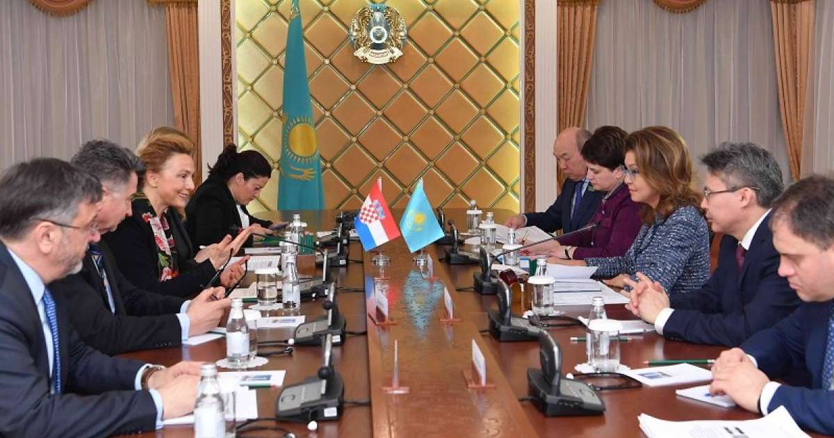 参议院议长纳扎尔巴耶娃会见克罗地亚副总理