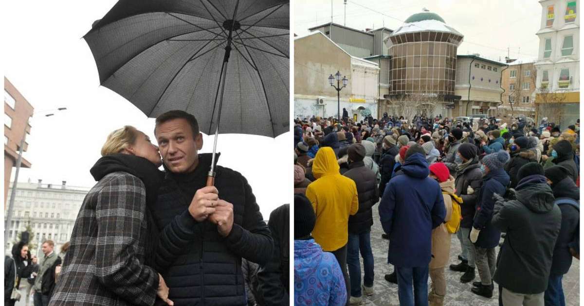 Ресейде халық Навальныйды босатуды талап етіп шеруге шықты