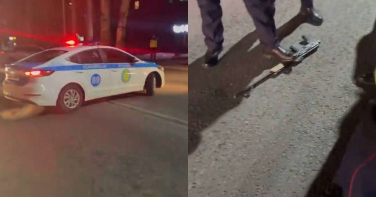 Алматыда түнде автомат пен пышақпен қаруланғандардың бірі ұсталды