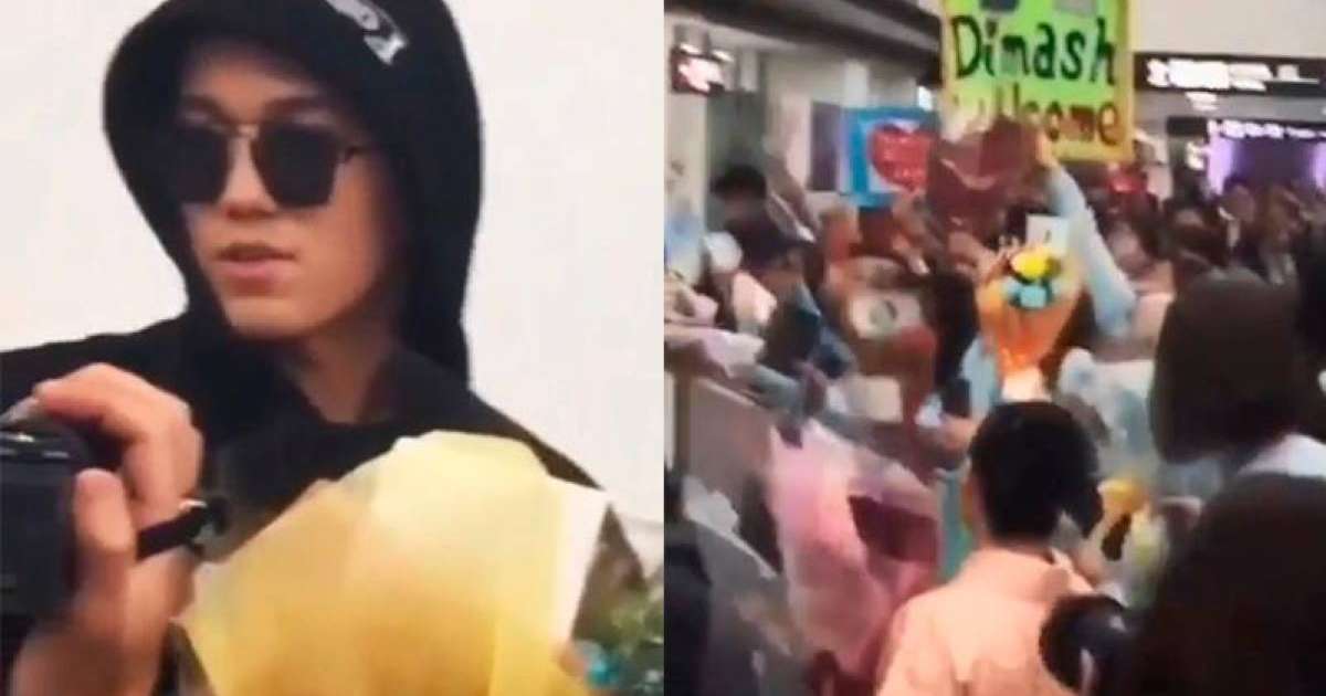 迪玛希抵达东京粉丝团热情接机