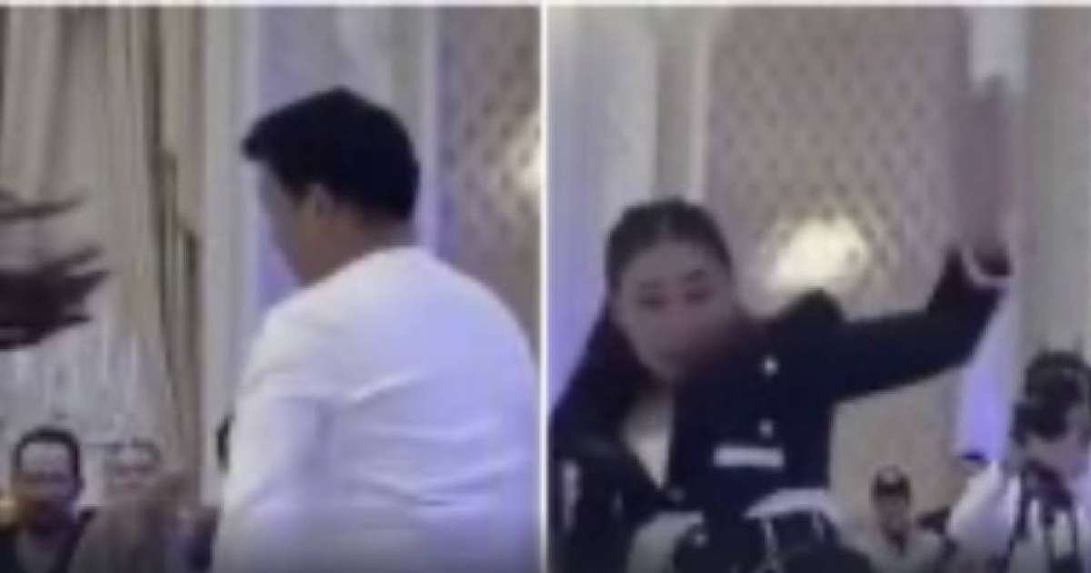 Тойда бойжеткенмен билеп, ерсі әрекет жасаған жігіт жұрттың ашуына тиді (ВИДЕО)