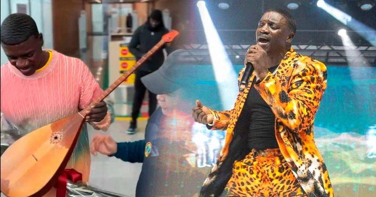 Атақты рэпер Akon-ға домбыра сыйға тартты