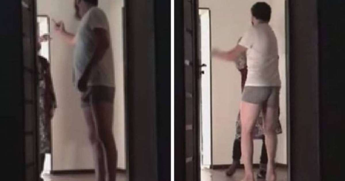 Анасына қол көтерген сақалды ер адам жұртты шошытты (видео)