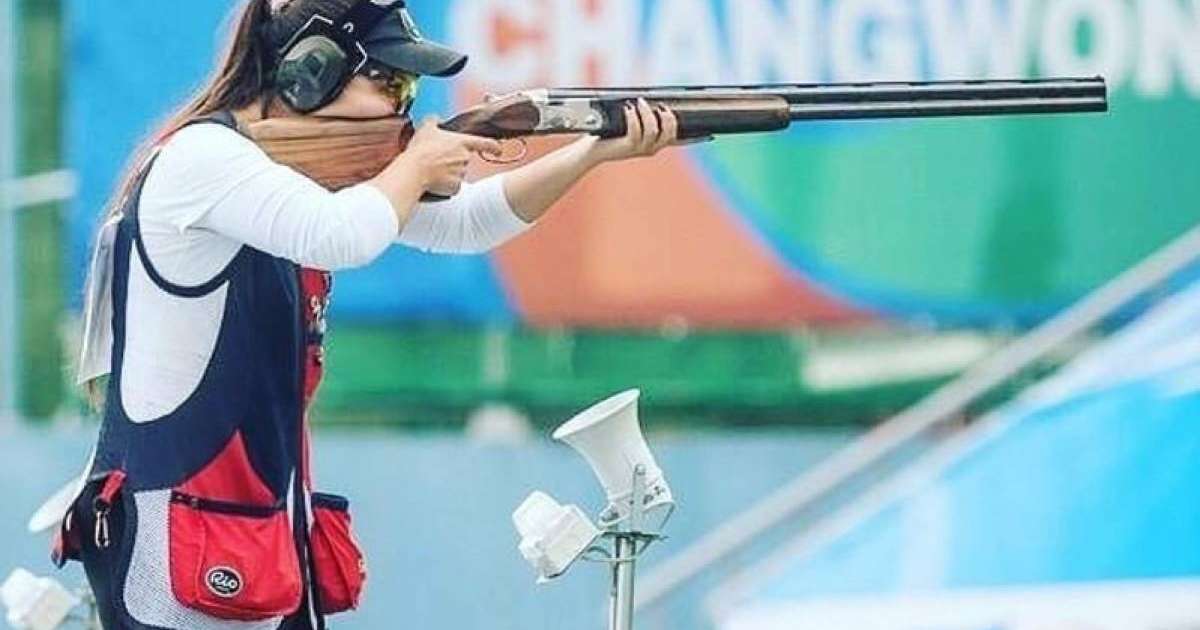 哈萨克斯坦选手在射击亚锦赛中获得银牌