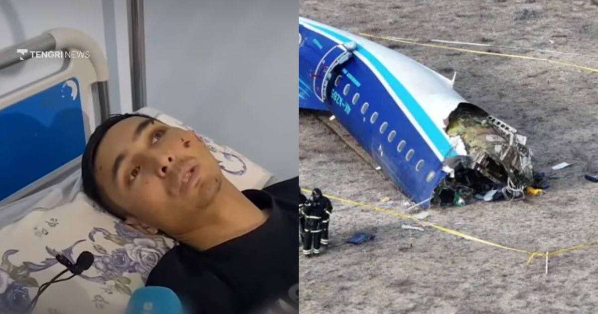 «Қазақпыз» дегенде жылап жібердік»: Ақтаудағы ұшақ апатынан аман қалған қырғыз жігіт құтқарушылар жайлы (ВИДЕО)