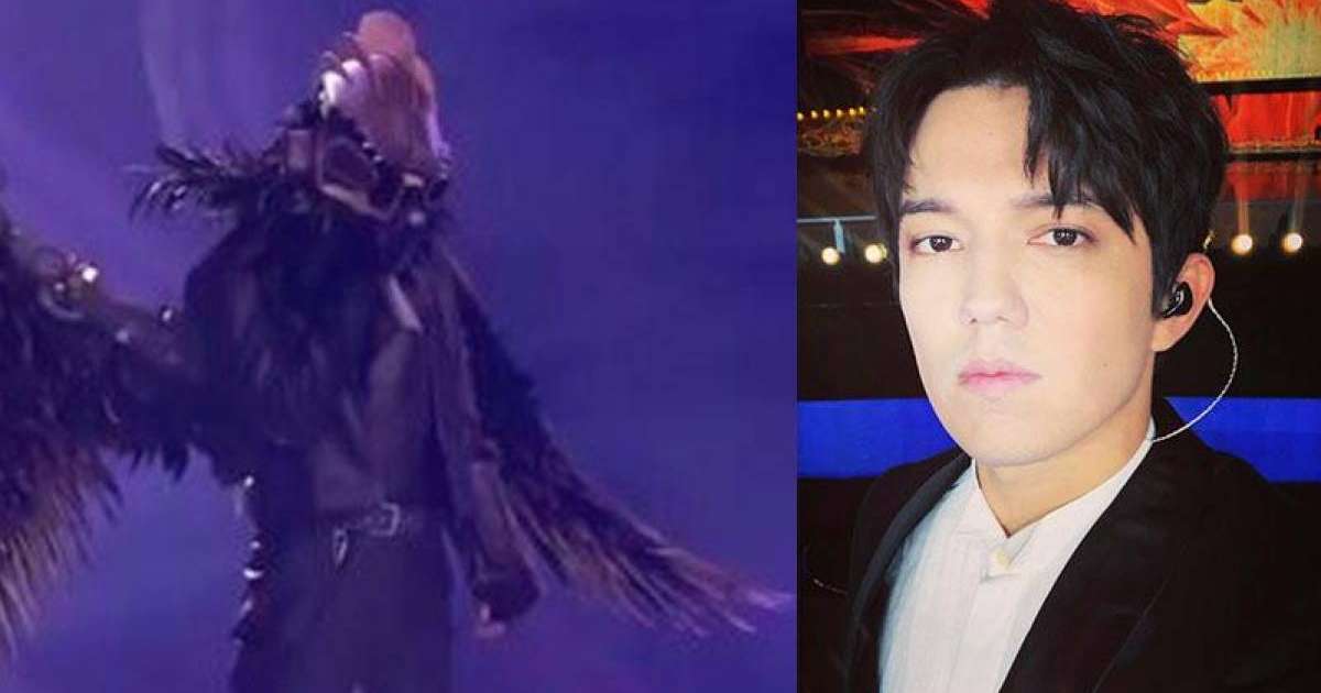 迪玛希以“鹰人”造型现身“蒙面唱将”舞台