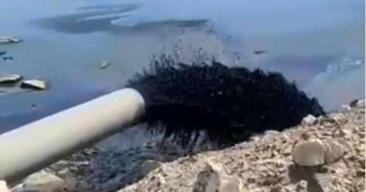 Желіде Каспийге қара сұйықтық ағып жатқан видео тарады