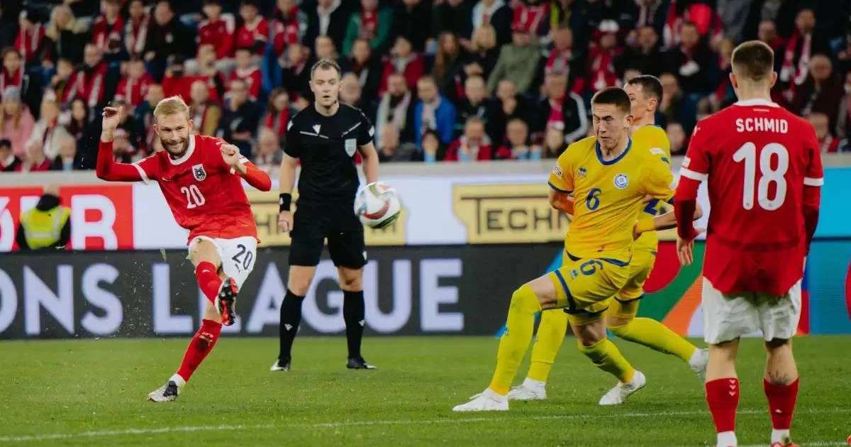 Футболдан Қазақстан құрамасы Аустриядан ойсырай ұтылды