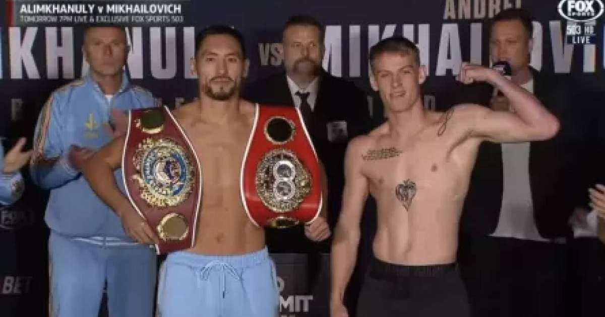 Жәнібек Әлімханұлы жекпе-жек алдындағы салмақ өлшеуден сәтті өтті