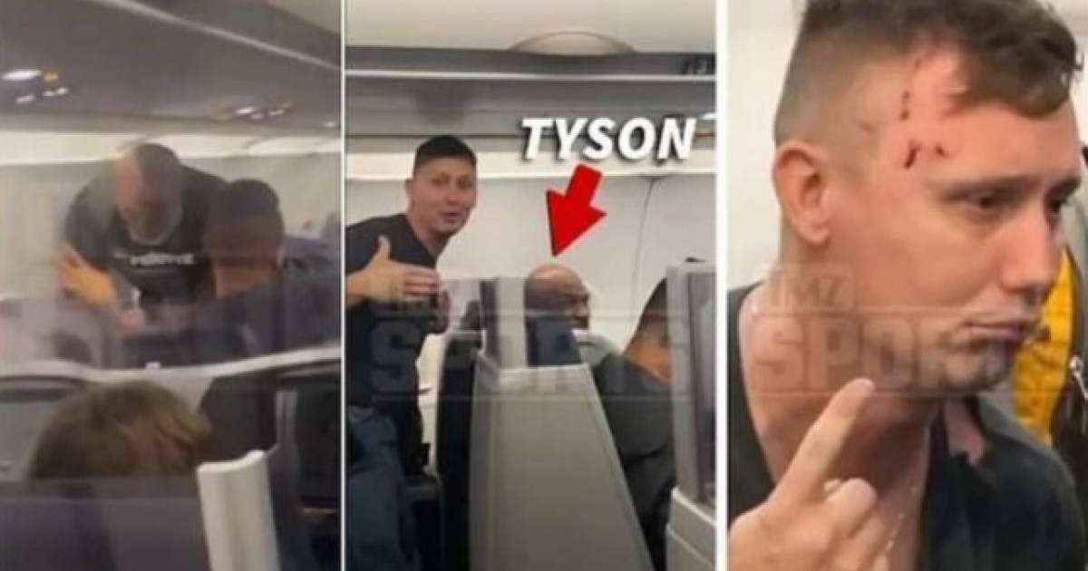 Майк Тайсон ұшақта қасындағы жолаушыны соққыға жықты