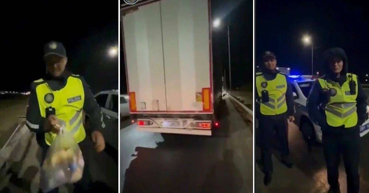 Түркістан полициясы Меккеге жаяу бара жатқан азаматқа азық-түлік алып берді